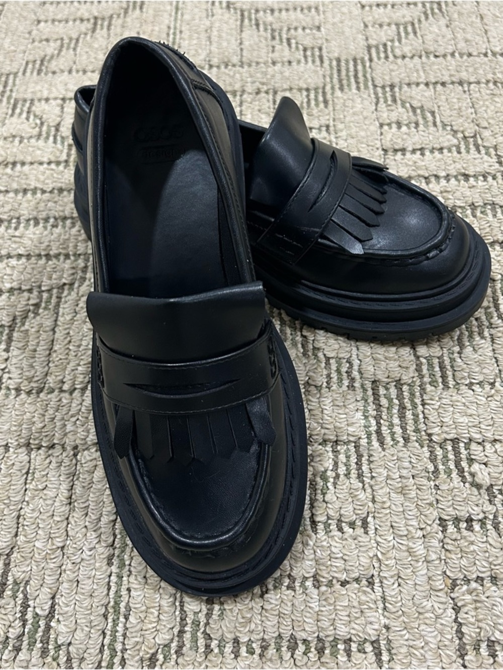 ASOS DESIGN Wide Fit chunky loafers size 6.5W - Picture 4 of 11